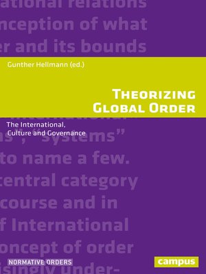 cover image of Theorizing Global Order